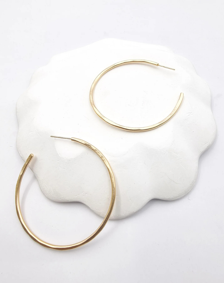 עגילי חישוק עבודת יד