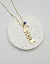 שרשרת בלו פיש ופנינה