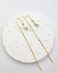 עגילי פנינים לונה