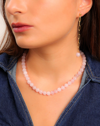 עגילי מלבנים רוז