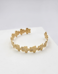 צמיד פרחים צר קשיח