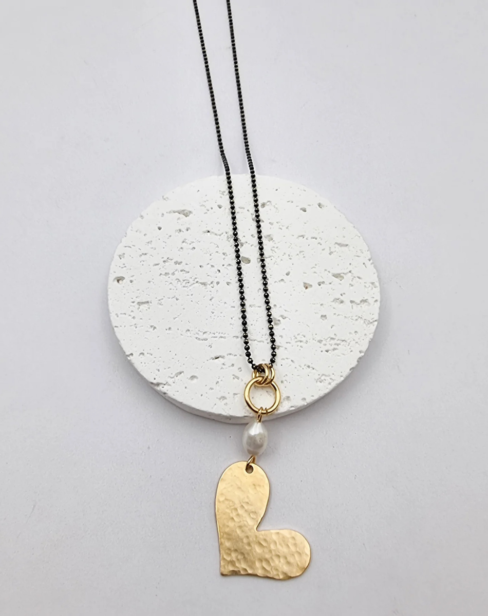 שרשרת לב ופנינה גלוריה