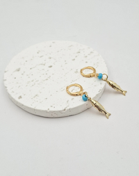 עגילי חישוק סקיי פיש