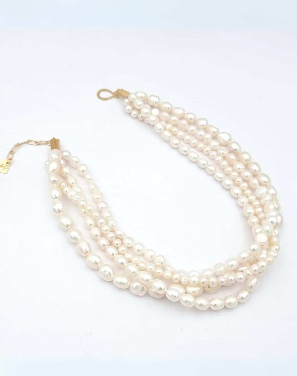 שרשרת שכבות פנינים אריאל