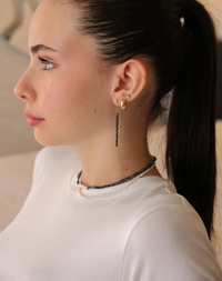 עגילי טיפת נפח קטנים צמודים