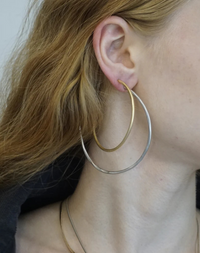 עגילי חישוק עבודת יד