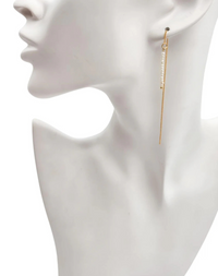 עגילי שרוך פנינים קטנות אמיתיות