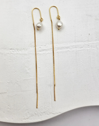 עגילי פנינים לונה