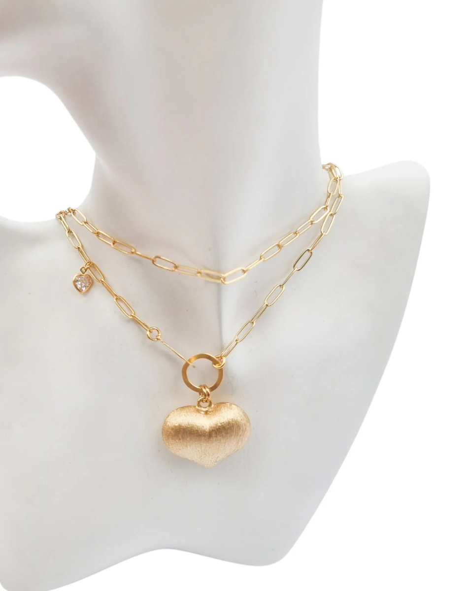 שרשרת צמיד חוליות לב