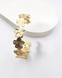 צמיד פרחים צר קשיח